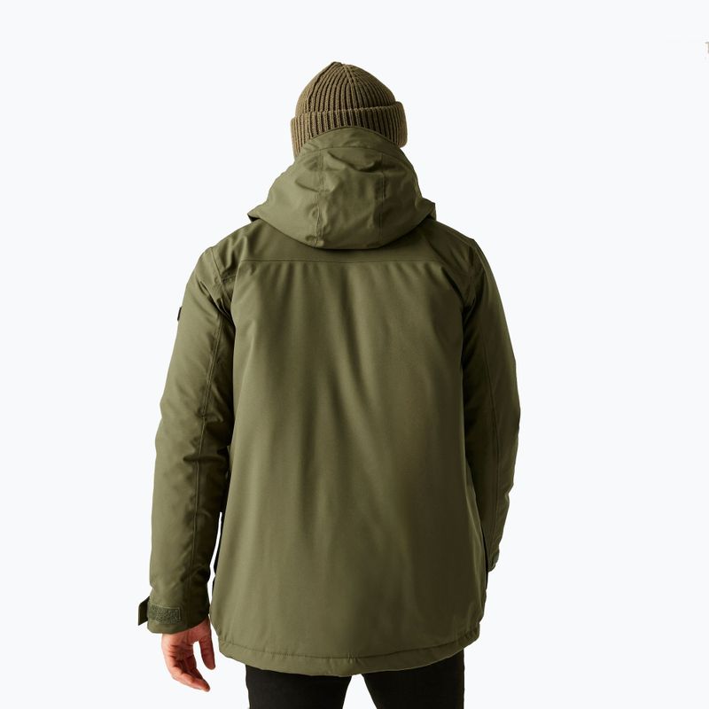 Men's rain jacket Regatta Balaton olive night/black 3