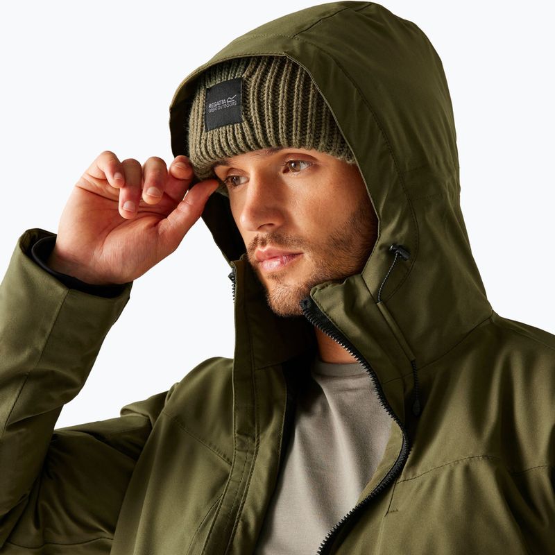 Men's rain jacket Regatta Balaton olive night/black 4