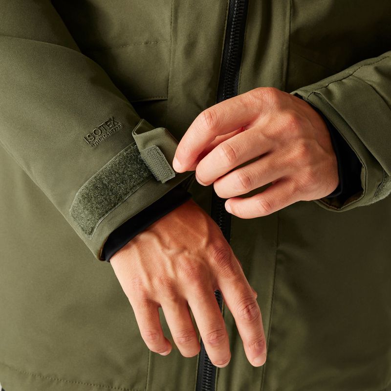 Men's rain jacket Regatta Balaton olive night/black 8