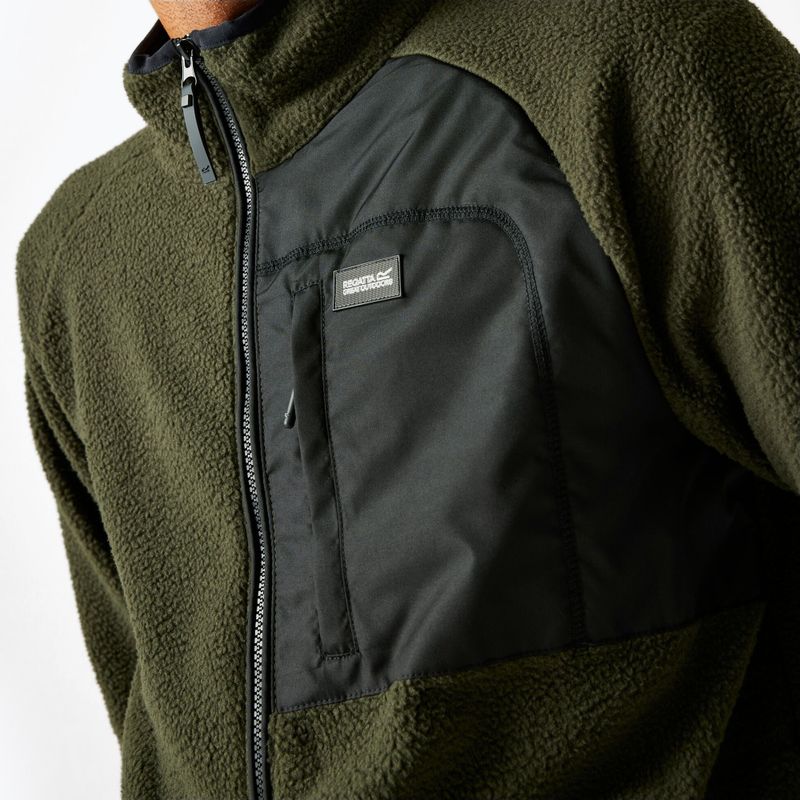 Men's fleece jacket REGATTA Frankie Borg dark khaki 4