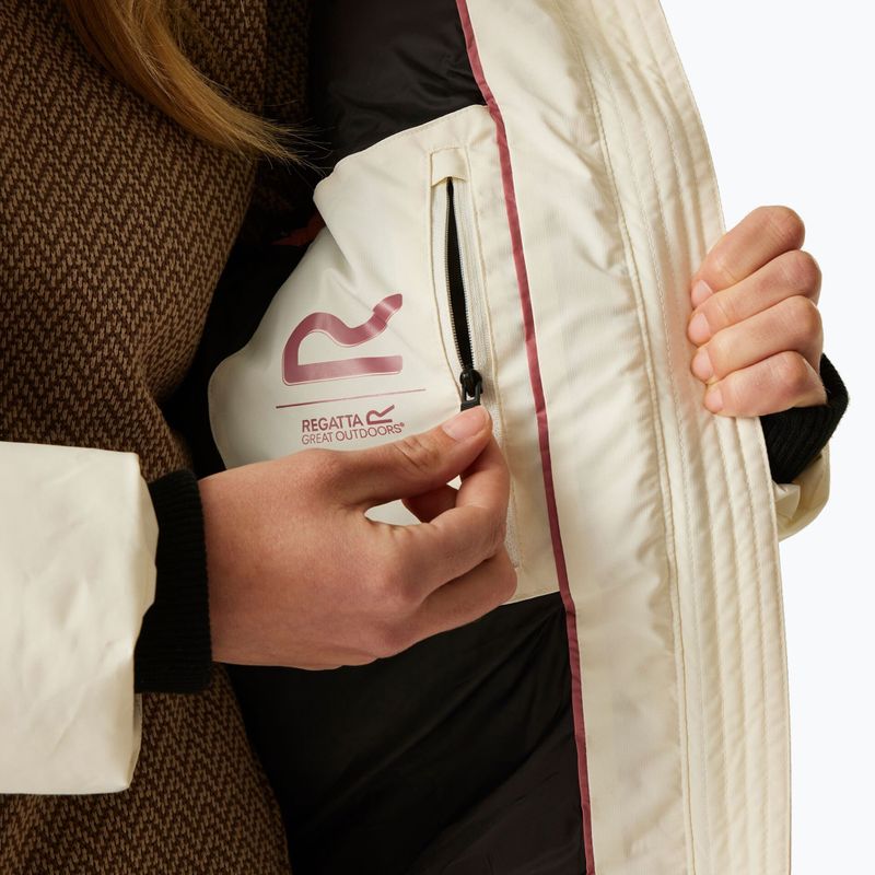 Women's insulated coat REGATTA Ujeane stone white/black 9