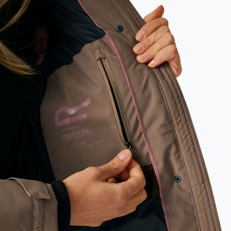 Women's insulated coat REGATTA Eryn mocha/black 9