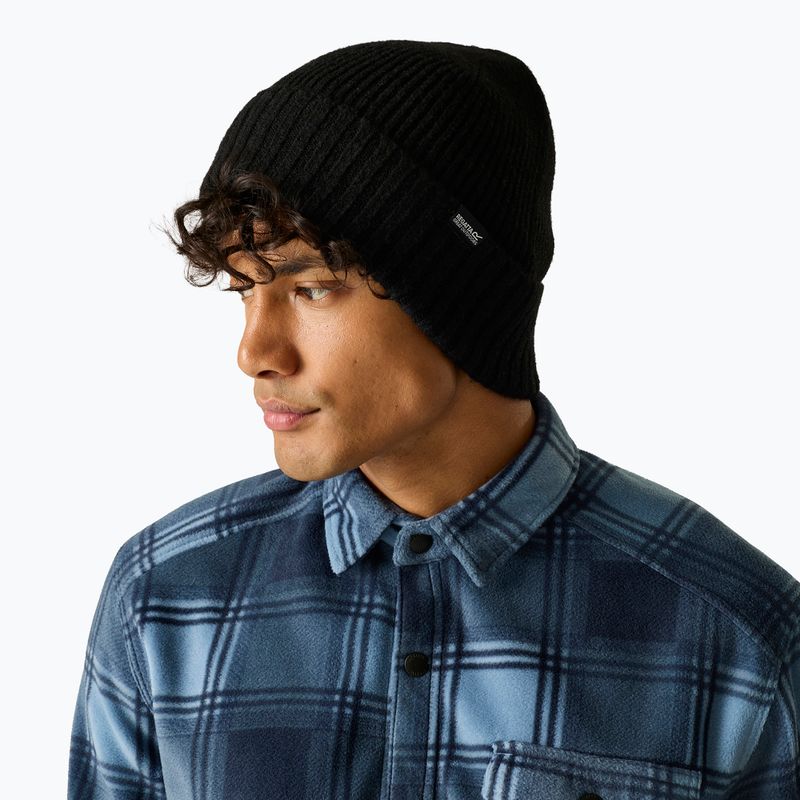 Women's winter hat REGATTA Ribbed Basic black 3