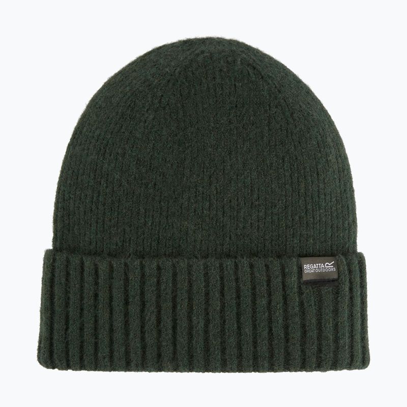 Women's winter hat REGATTA Ribbed Basic dark khaki