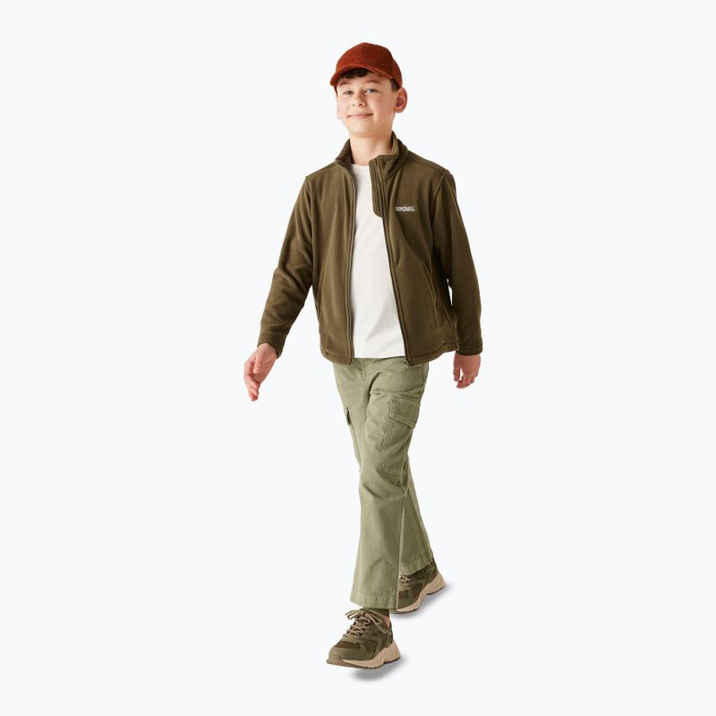 Children's fleece sweatshirt Regatta King II olive night 5