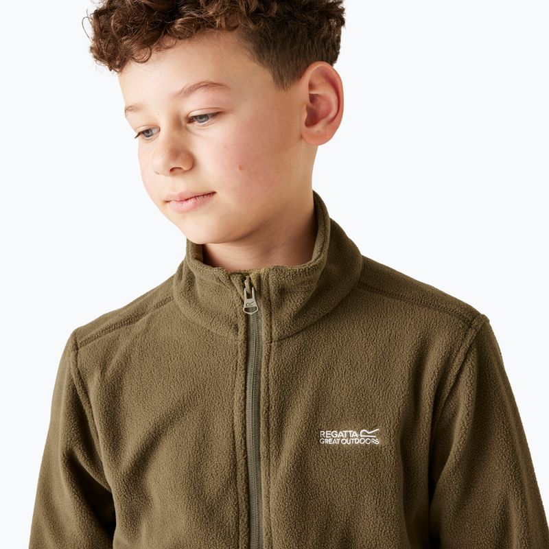 Children's fleece sweatshirt Regatta King II olive night 8