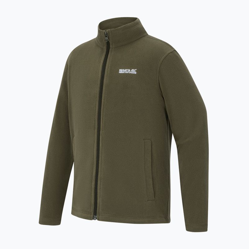Children's fleece sweatshirt Regatta King II olive night 3