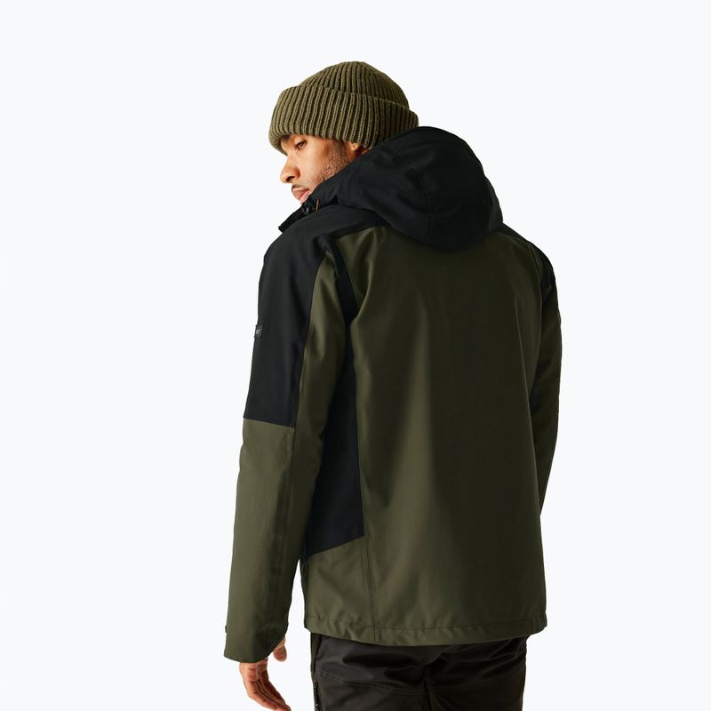 Men's 3in1 jacket REGATTA Wentwood olive night/black 3