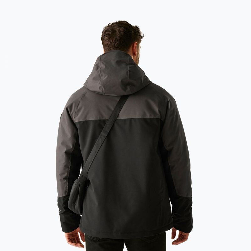Men's rain jacket REGATTA Highton Stretch Padded ash/black 3