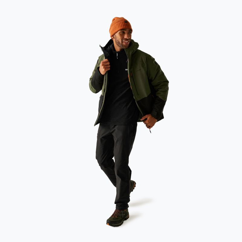 Men's rain jacket REGATTA Highton Stretch Padded olive night/black 2