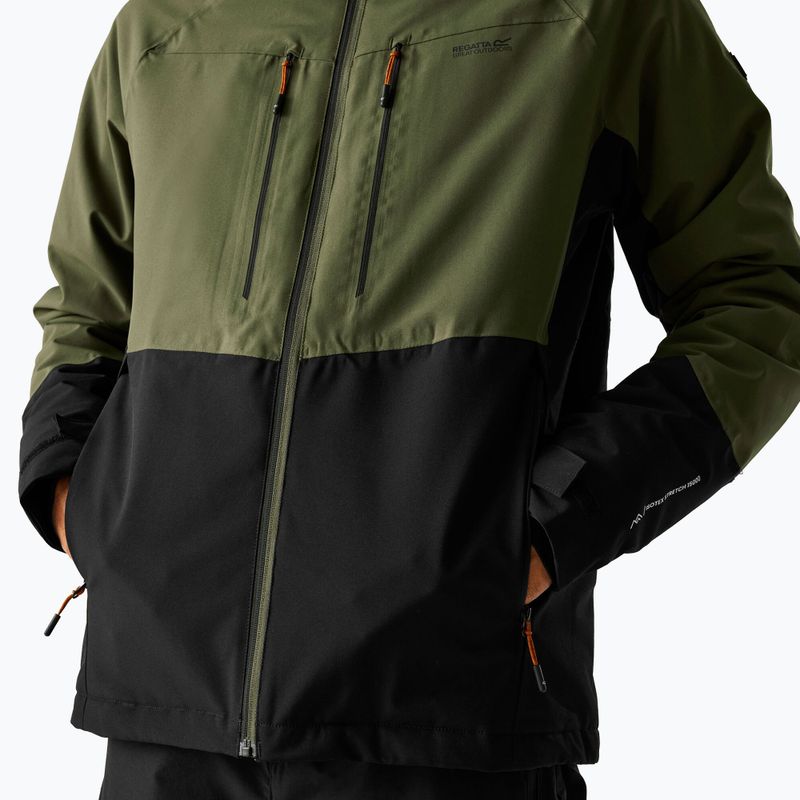 Men's rain jacket REGATTA Highton Stretch Padded olive night/black 7