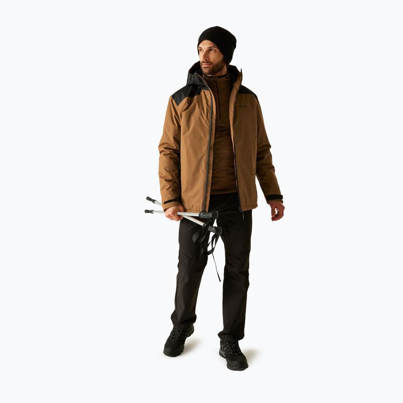 Men's rain jacket REGATTA Thornridge nut brown/black 2