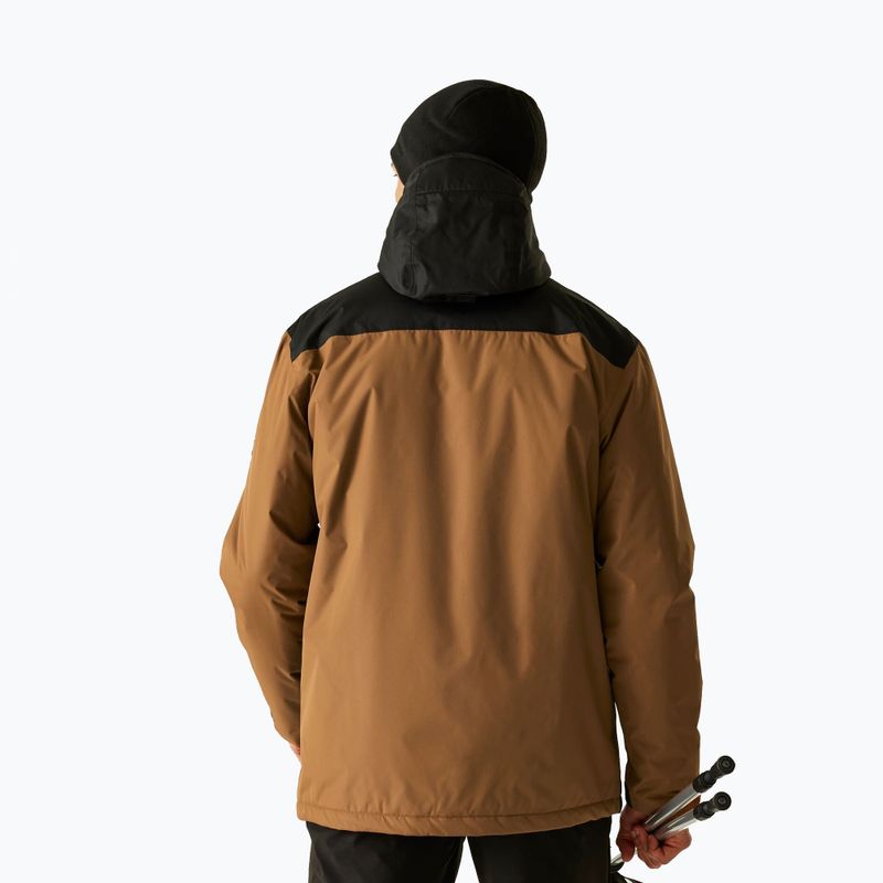 Men's rain jacket REGATTA Thornridge nut brown/black 3