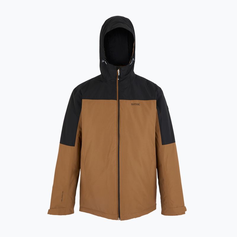 Men's rain jacket REGATTA Thornridge nut brown/black 9