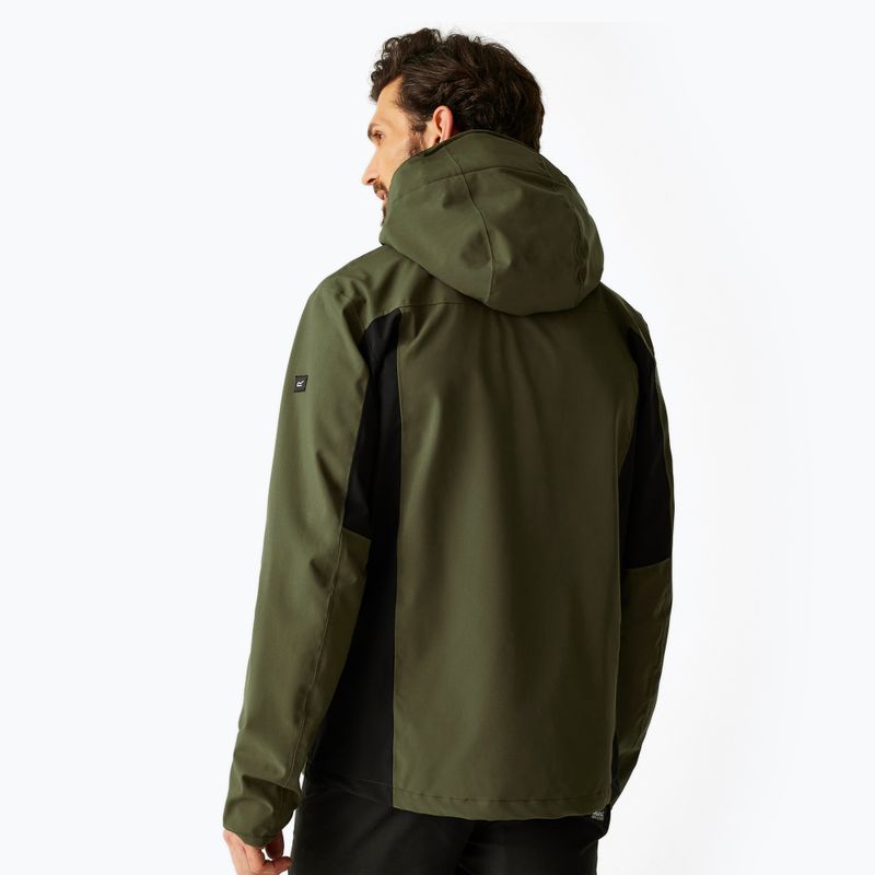 Men's softshell jacket REGATTA Birchdale II olive night/black 3