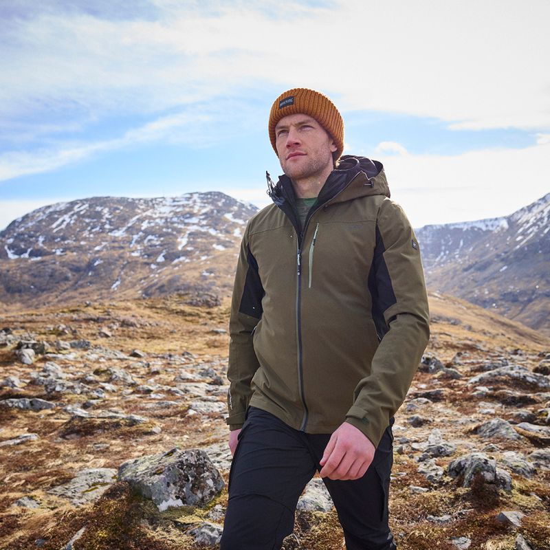 Men's softshell jacket REGATTA Birchdale II olive night/black 13