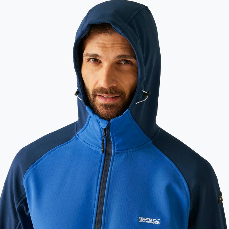 Men's softshell jacket REGATTA Arec III snorkel blue/moonlight denim 4
