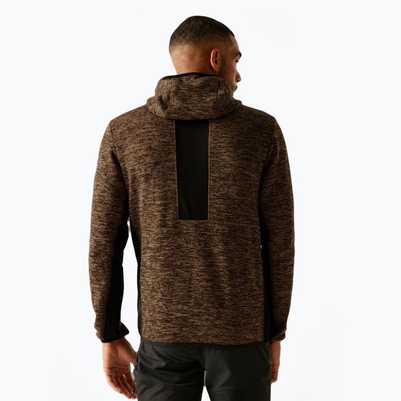 Men's sweatshirt REGATTA Alven nut brown marl/black 3