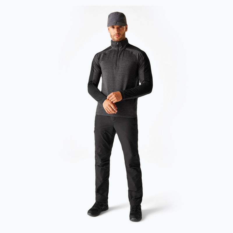 Men's sweatshirt REGATTA Hepley ash/black 2