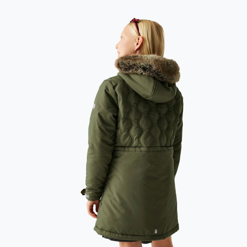Children's insulated coat Regatta Fabrizia II olive night 6