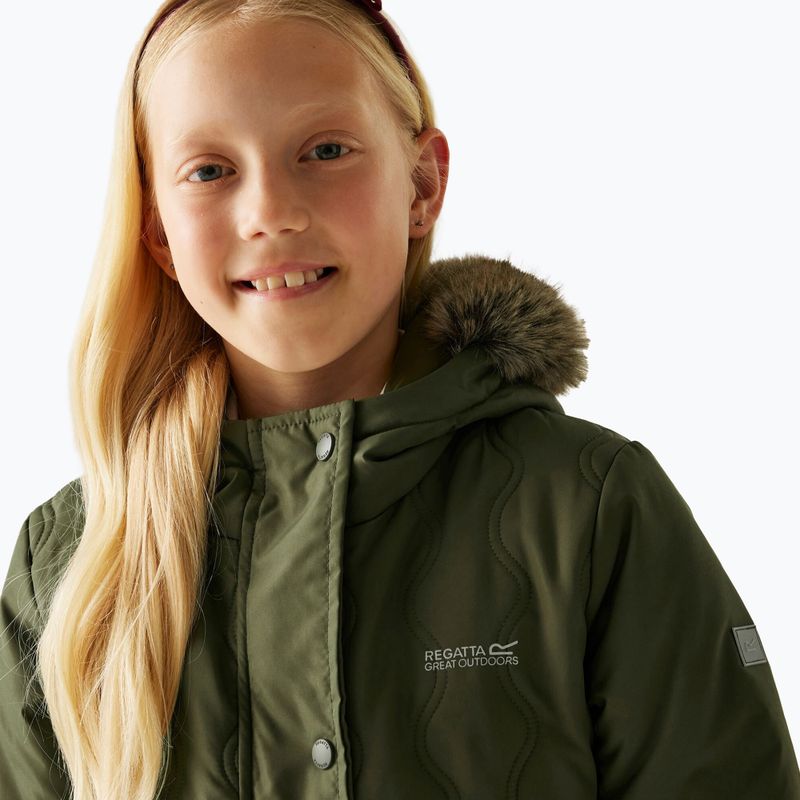Children's insulated coat Regatta Fabrizia II olive night 8
