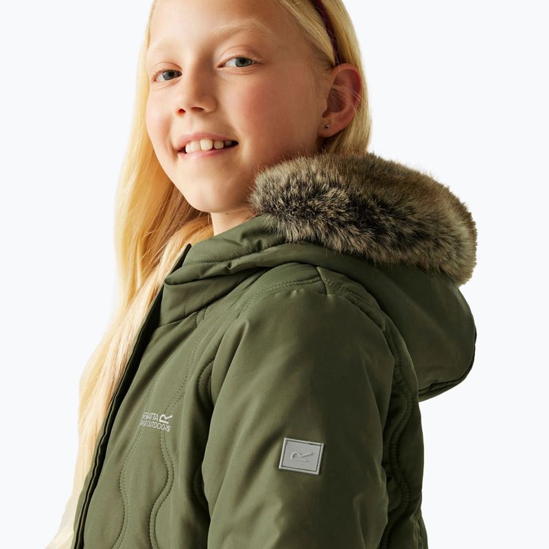 Children's insulated coat Regatta Fabrizia II olive night 9