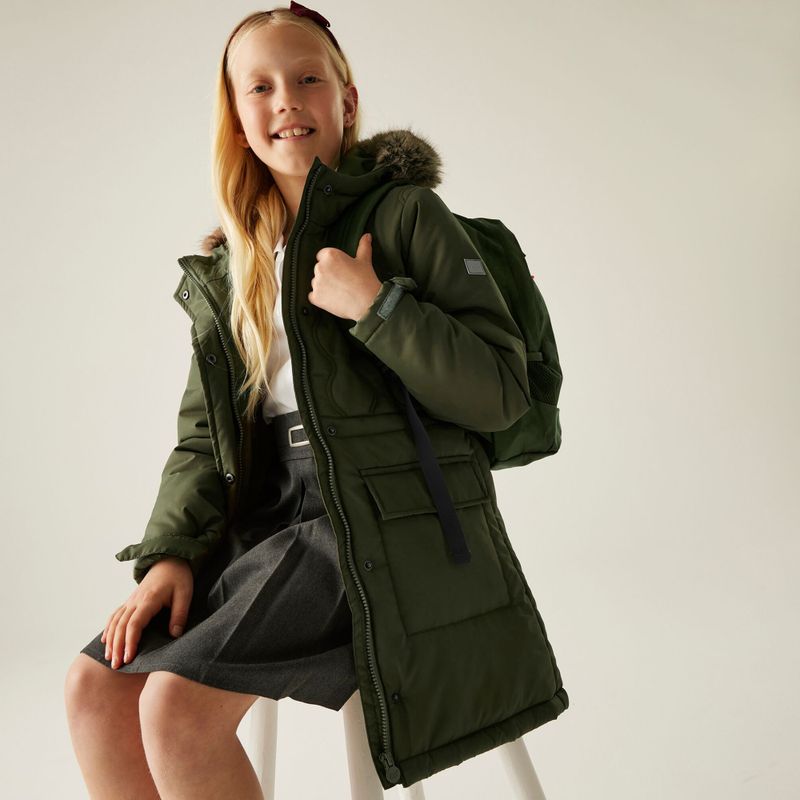 Children's insulated coat Regatta Fabrizia II olive night 11