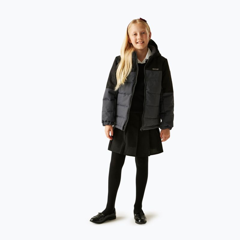 Children's insulated jacket REGATTA Lofthouse black/sealgr 5
