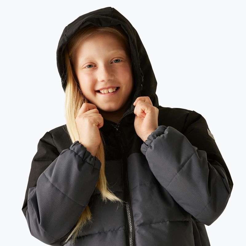 Children's insulated jacket REGATTA Lofthouse black/sealgr 7