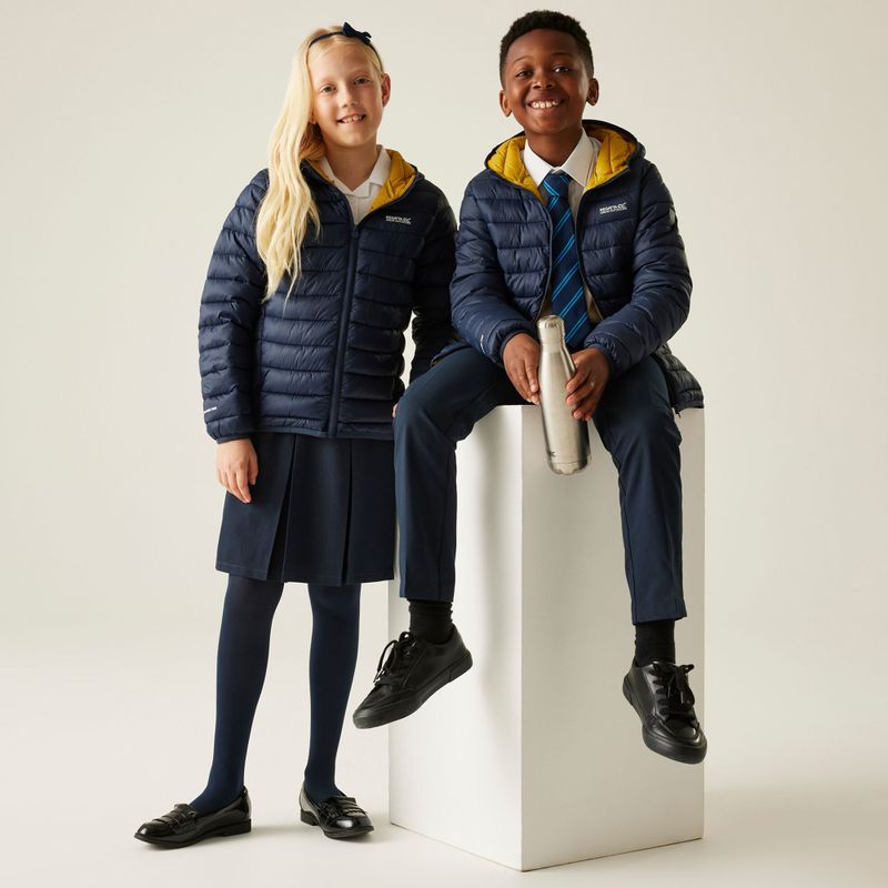 Children's jacket REGATTA Hooded Marizion navy/gold flake 11
