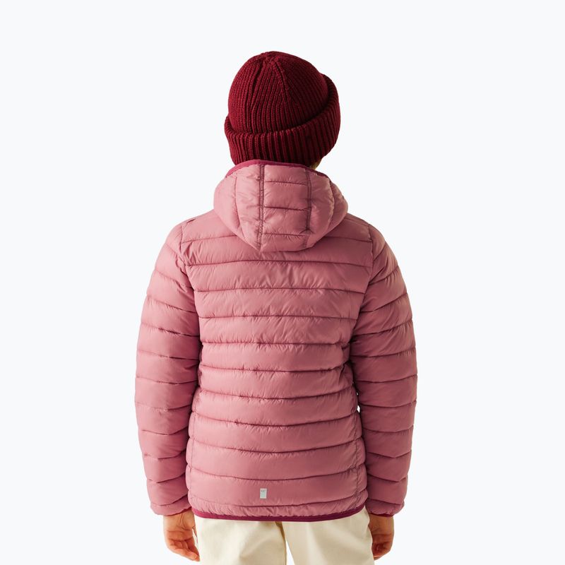 Children's jacket REGATTA Hooded Marizion dusty rose/dark pimiento 6