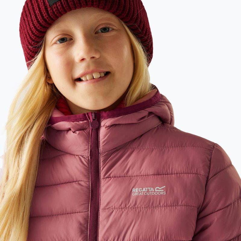 Children's jacket REGATTA Hooded Marizion dusty rose/dark pimiento 7