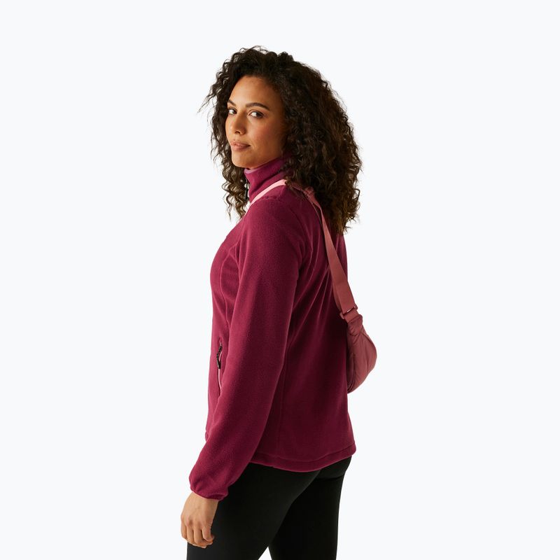 Women's fleece sweatshirt REGATTA Floreo IV dark pimento 3