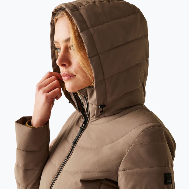 Women's insulated coat REGATTA Andria mocha/perfectly pale 4