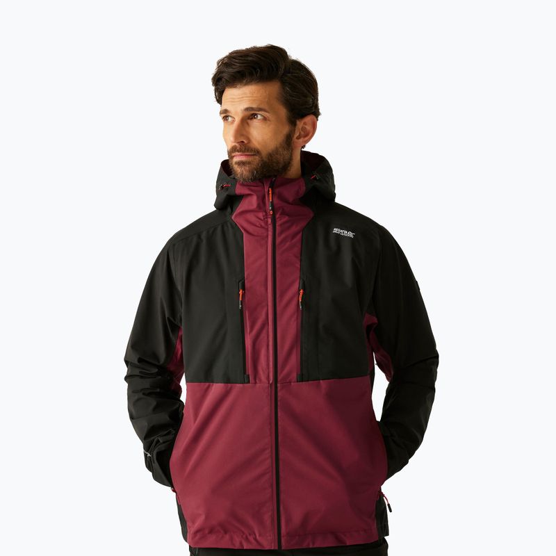 Men's 3in1 jacket REGATTA Sacramento dark maroon/black