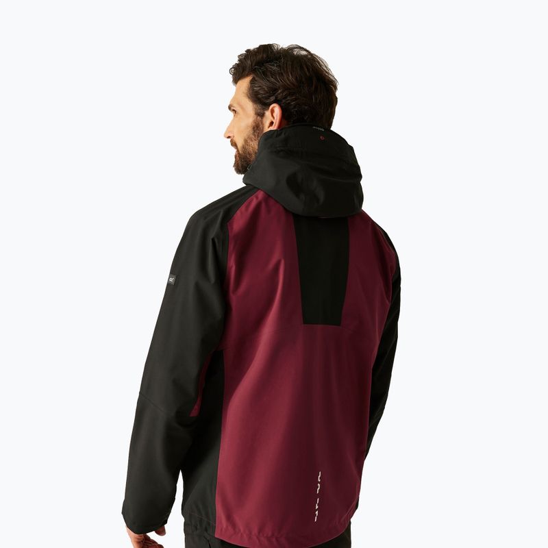 Men's 3in1 jacket REGATTA Sacramento dark maroon/black 3