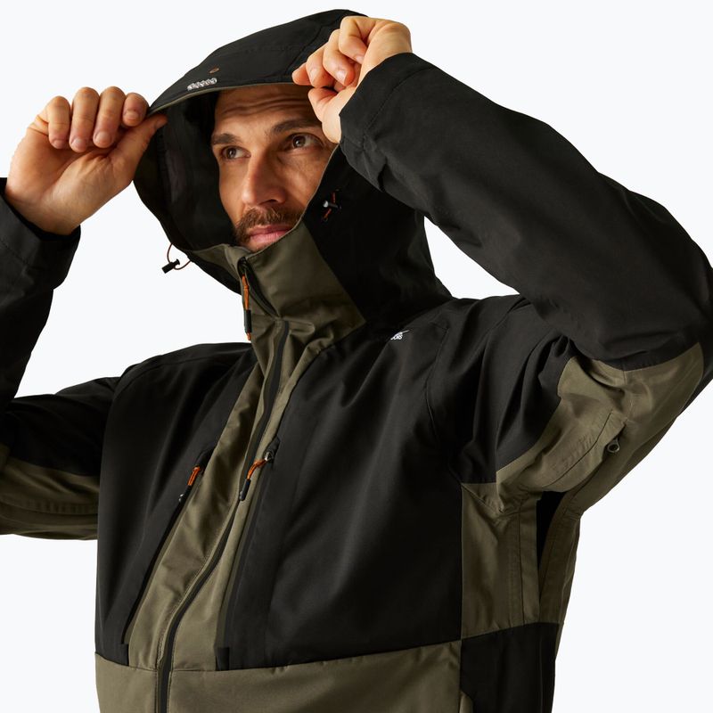 Men's 3in1 jacket REGATTA Sacramento olive night/black 4