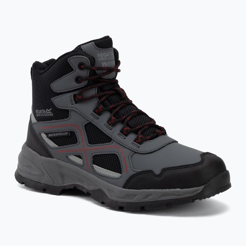 Men's hiking boots REGATTA Vendeavour granite/rio red