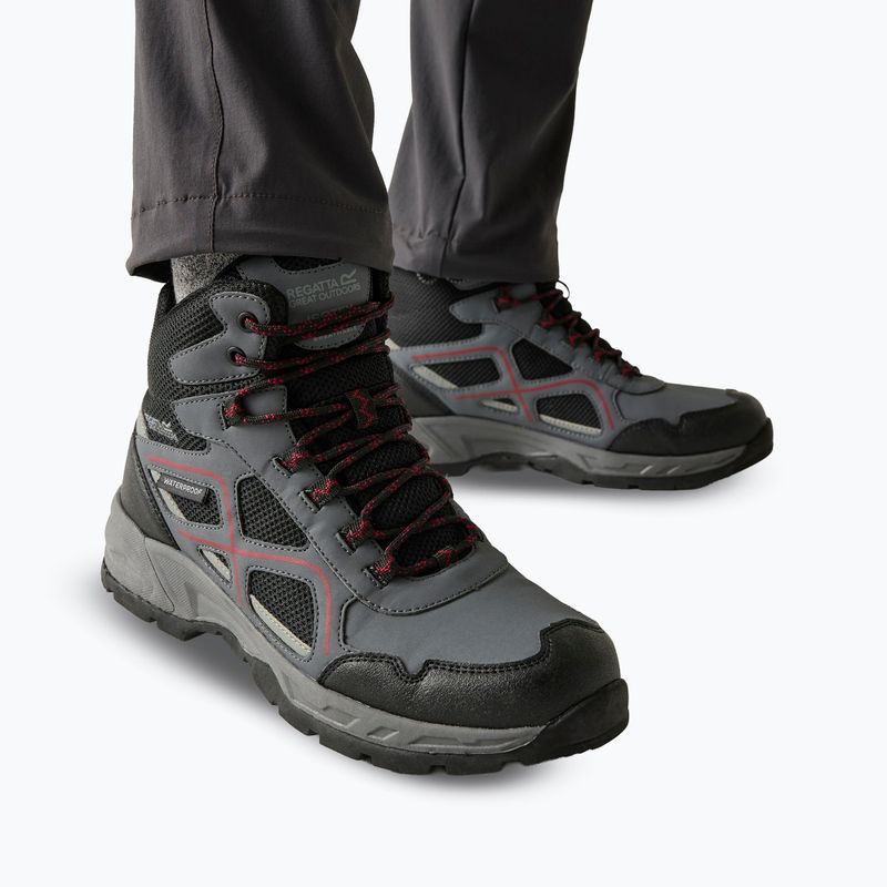 Men's hiking boots REGATTA Vendeavour granite/rio red 7