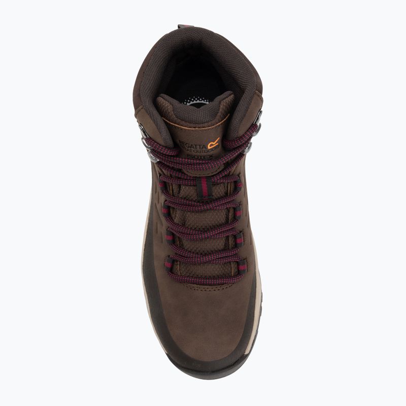 Women's trekking boots REGATTA Blake chestnut/dark pimento 5
