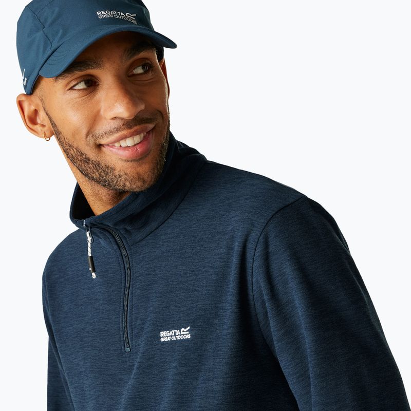 Men's fleece sweatshirt Regatta Thompson Marl moonlight denim 8