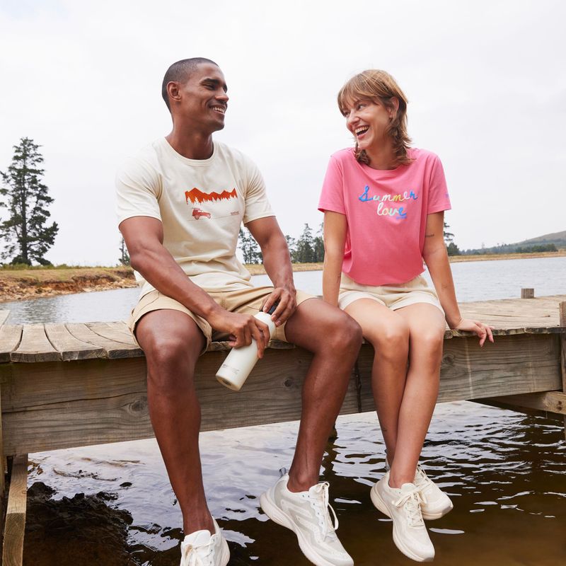 Men's T-shirt Regatta ClineIX white stone wilderness 10