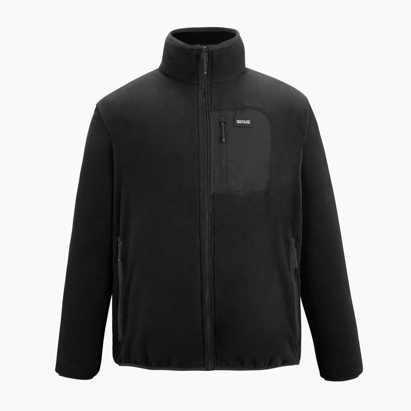Men's fleece sweatshirt REGATTA  Frankie Full Zip Fleece black/black 6