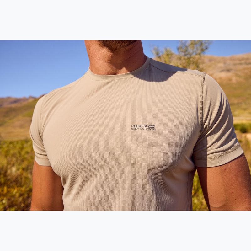 Men's trekking T-shirt REGATTA Mindoi Anti Insect abbeystone 10