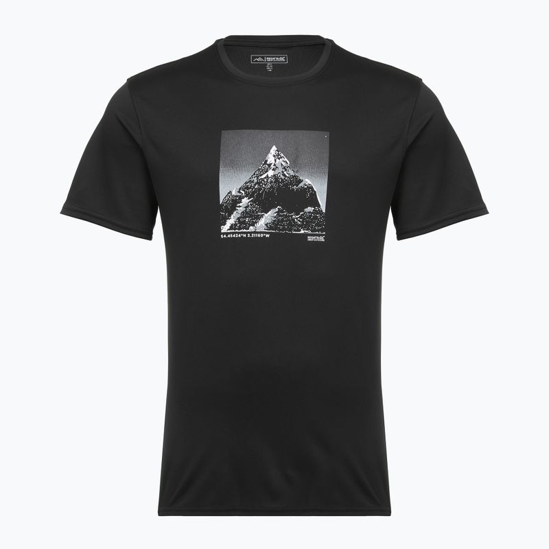 Men's trekking T-shirt REGATTA Fingal black 5