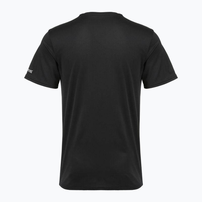 Men's trekking T-shirt REGATTA Fingal black 6