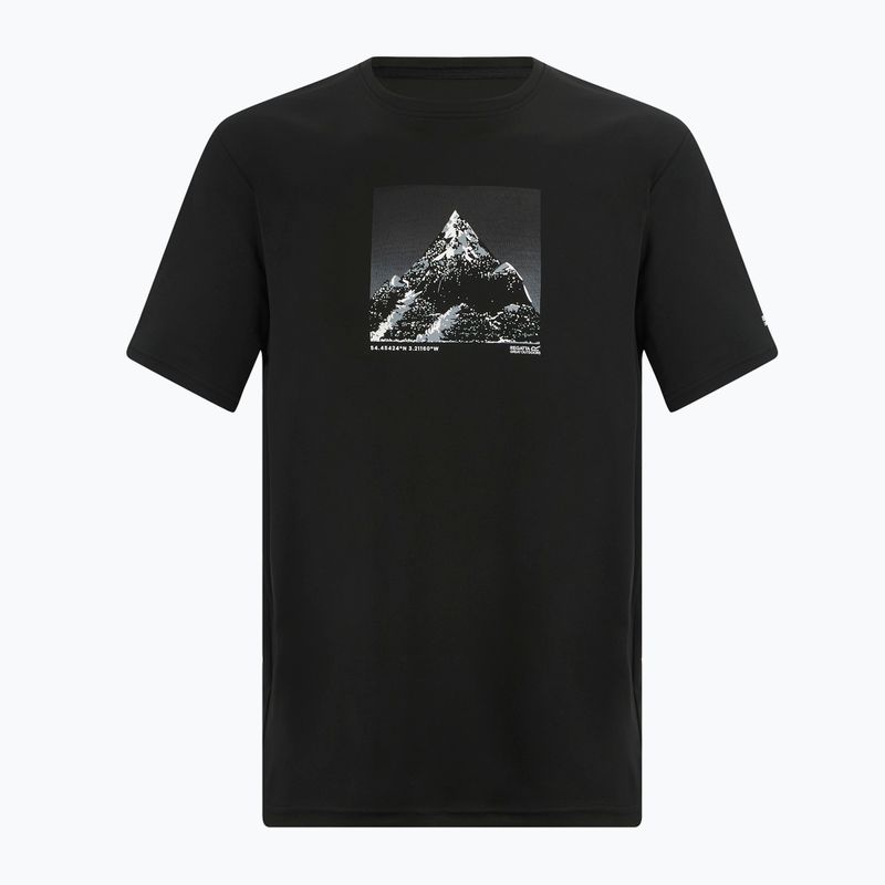 Men's trekking T-shirt REGATTA Fingal black 5