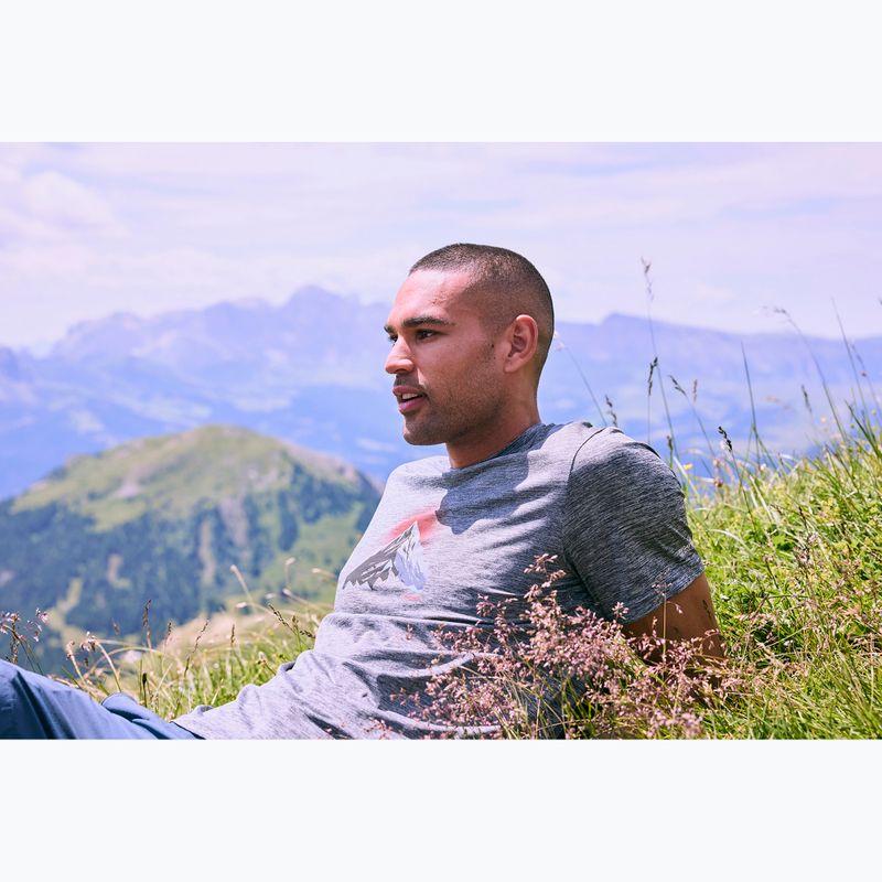 Men's trekking T-shirt REGATTA Fingal dark storm marl 11