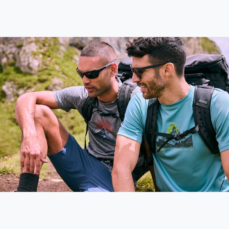 Men's trekking T-shirt REGATTA Fingal dark storm marl 12