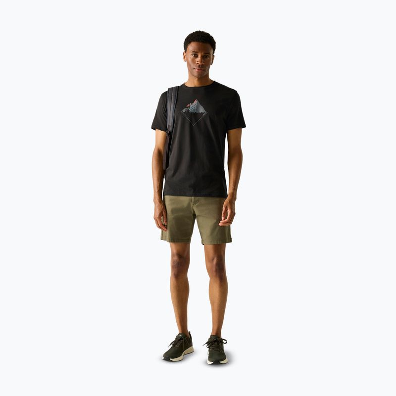 Men's trekking T-shirt REGATTA Breezed black 2